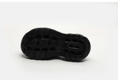 Gothic Alt Goth Cross Outdoor Platform Slippers Sandals (available in 3 colors)