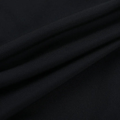 Gothic Alt Goth Black Spaghetti Strap Bodysuit Top + Sheer Cape Set