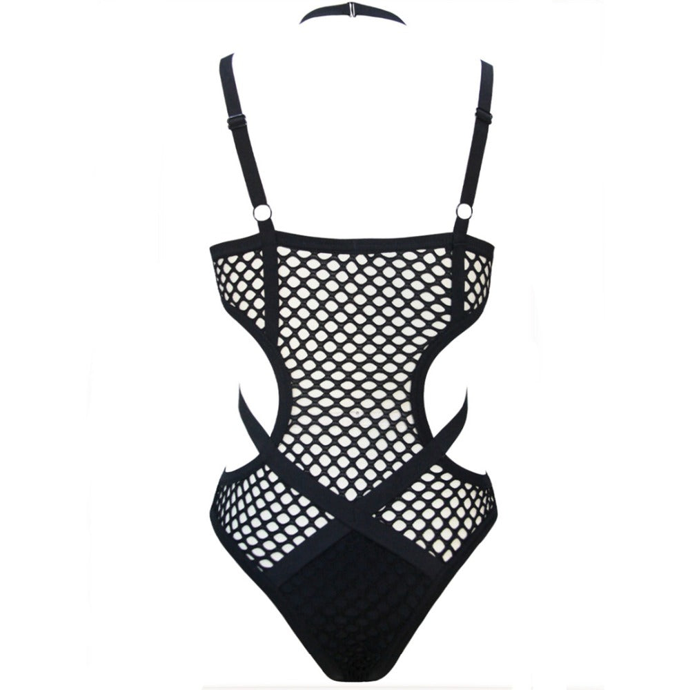 Gothic Fishnet Bodysuit (Available in size XS to 5XL)