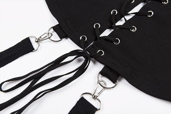 Gothic Hoodie Bolero with Straps