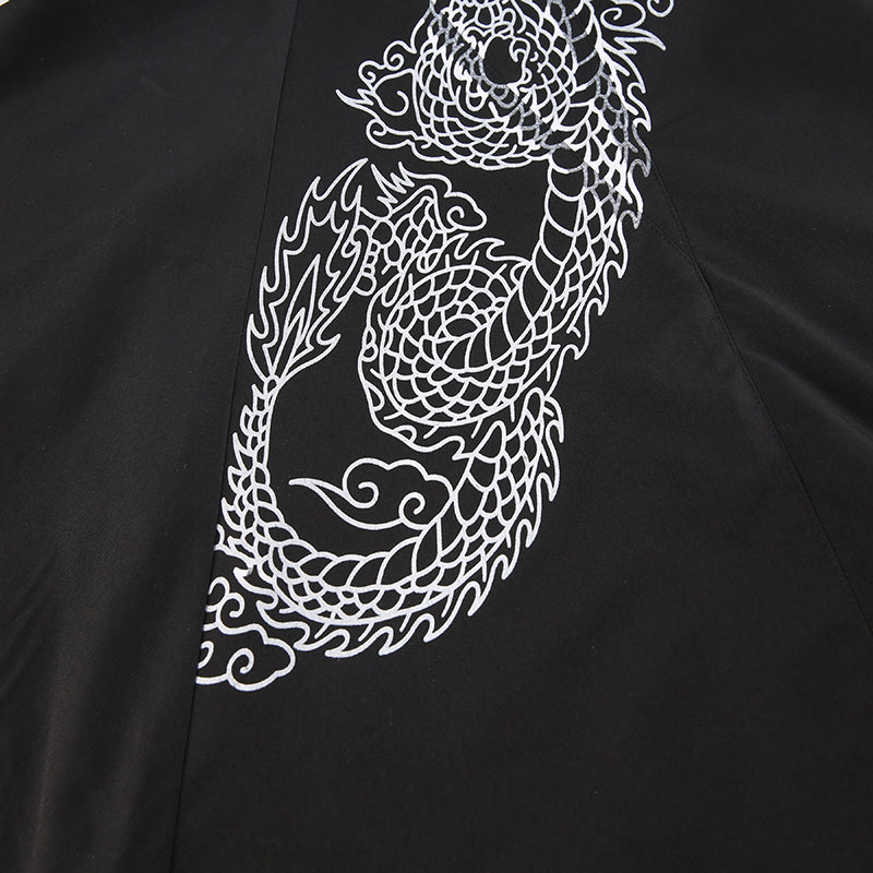 Gothic Y2K Grunge Dragon Print Long Skirt – ROCK 'N DOLL