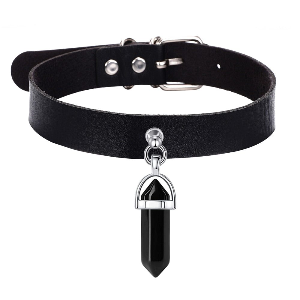 Gothic Y2K Crystal Choker Necklace