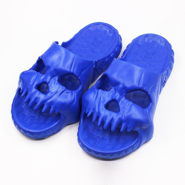 Gothic Skull Design Slippers Slides