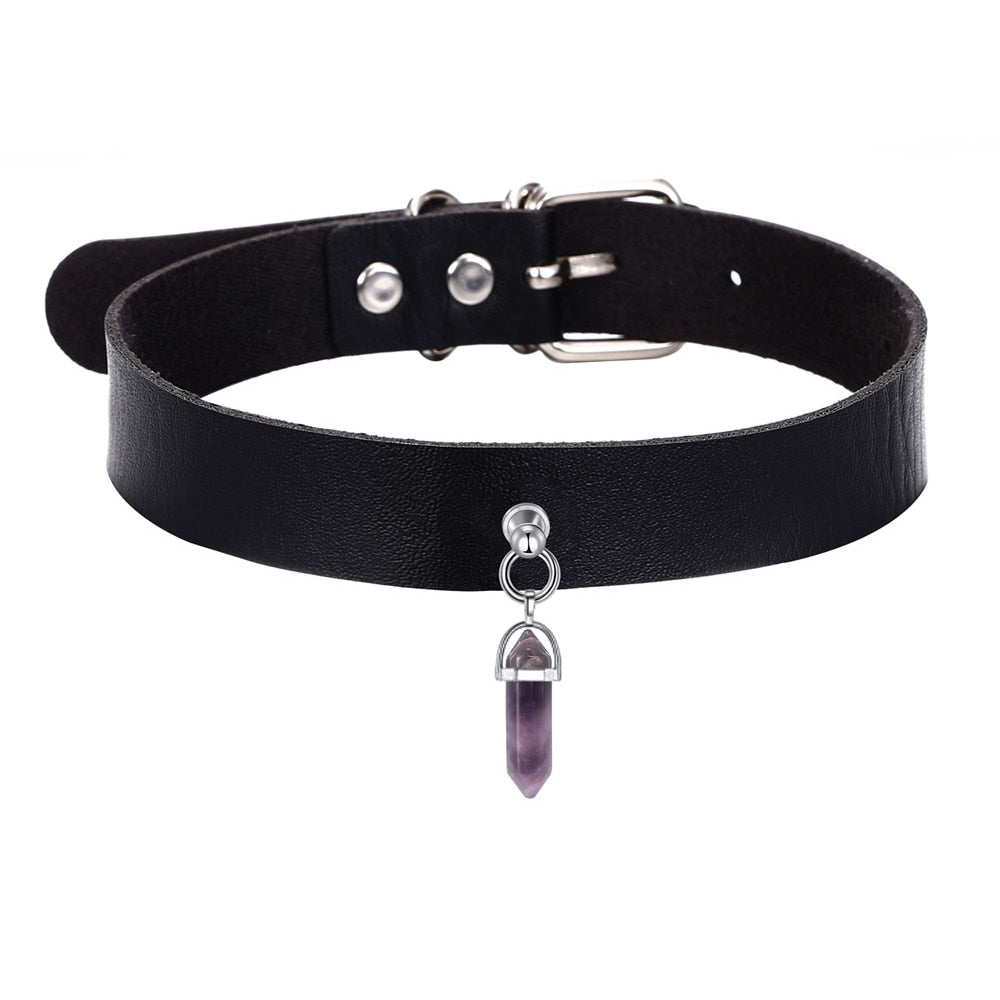 Gothic Y2K Crystal Choker Necklace