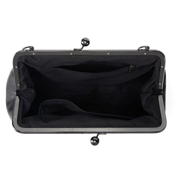 Gothic Skull Rivet PU Leather Two Way Handbag Shoulder Bag
