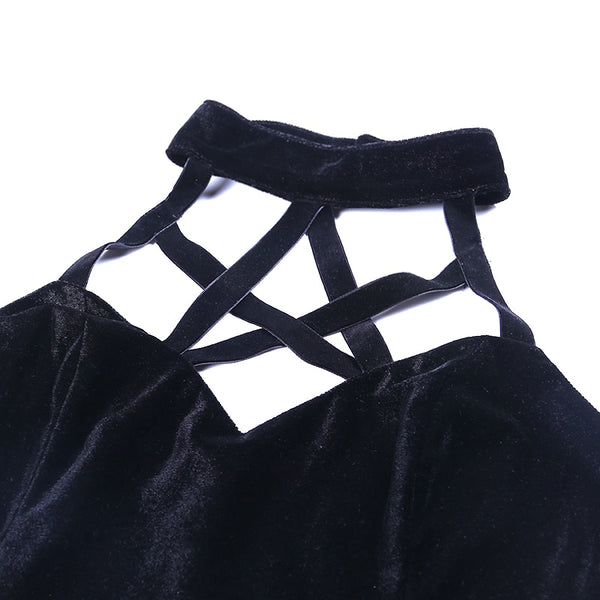 Gothic Pentagram Hollow Out Tank Top