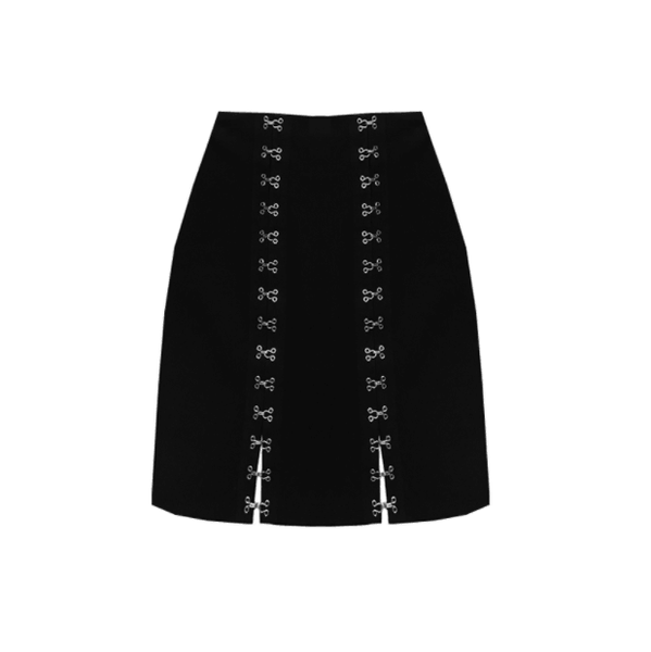 Gothic Harajuku Hook Lock Mini Skirt