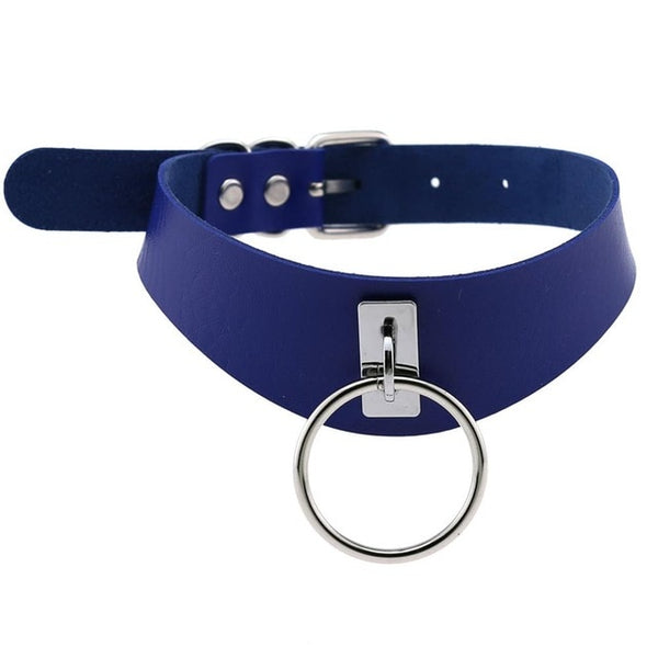 Gothic O-Ring Collar Choker Necklace