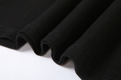 Gothic Grunge 2-Piece Black Long Sleeve Plaid Cami Top