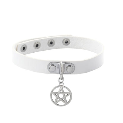 Gothic Pentagram Choker Necklace (available in 4 colors)