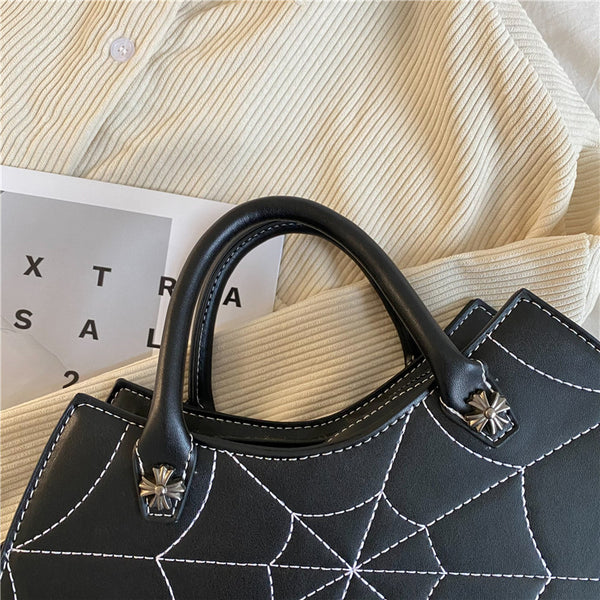 Gothic Spider Web Crossbody Hand Bag