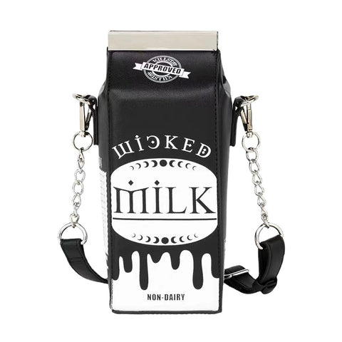 Gothic Milk Box Purse Bag