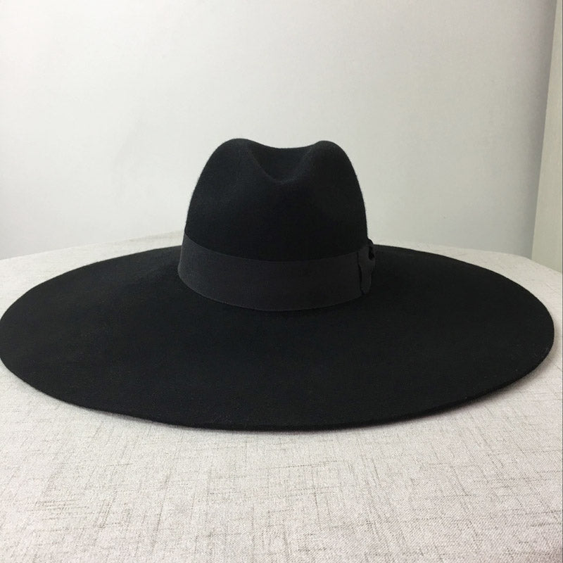 Как выглядит черная шляпа Gothic Wiccan Wide Brim Hat - ROCK 'N DOLL