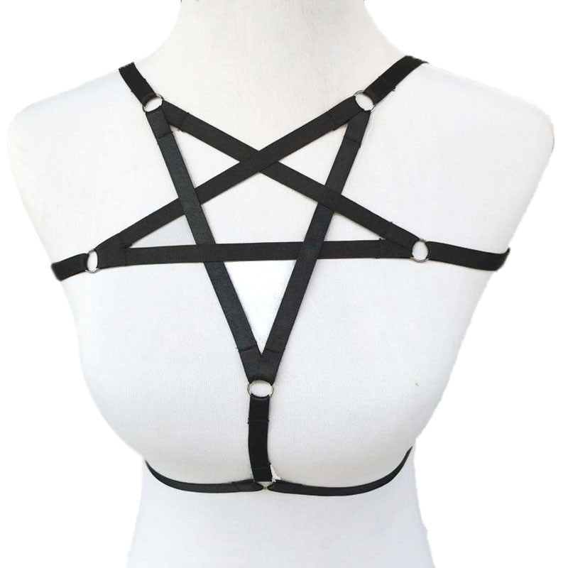 Gothic Pentagram Body Harness