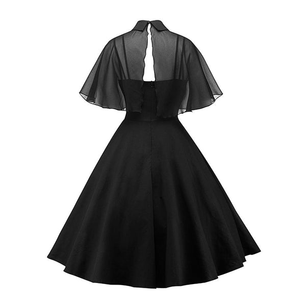 Gothic Vintage Cape Dress