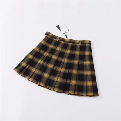 Gothic Punk Harajuku Plaid Pleated Skirt