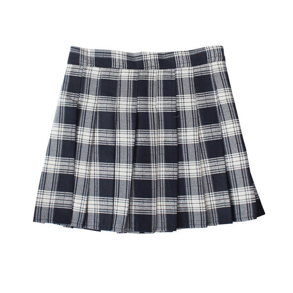 Gothic Grunge Harajuku Schoolgirl Pleated Plaid Skirt