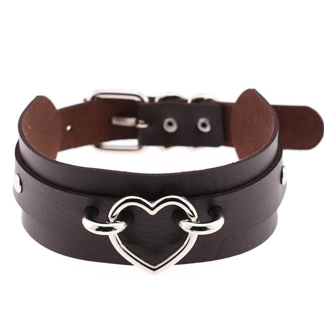 Gothic Harajuku Heart Choker Necklace