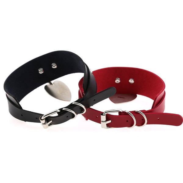 Gothic Punk Broken Hear Choker Necklace (Available in 16 Colors)